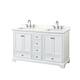 Option White / Giotto Quartz Top / Polished Chrome