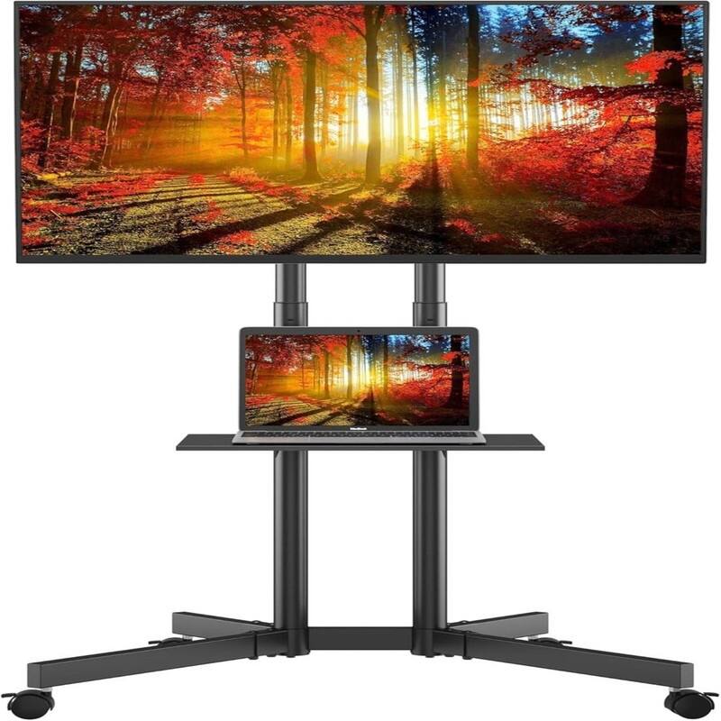 Mobile TV Cart - Black