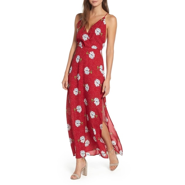 lush floral maxi dress