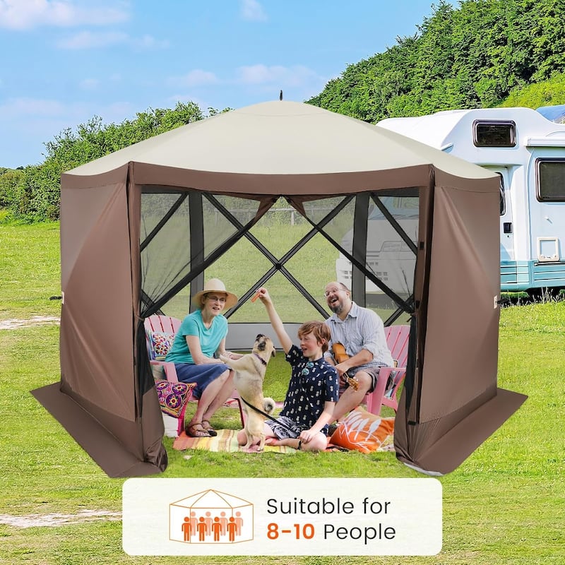 Pop-up Gazebo Tent Instant Setup Screen House Sun Shelter