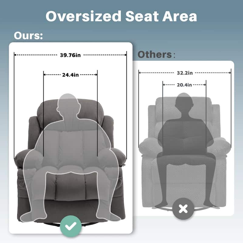 360 Degree Swinging Rotating Recliner