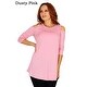 Simply Ravishing Women's Cold Shoulder Flare 3/4 Sleeve Blouse Top Tunic Shirt (Size: S-5X) - Thumbnail 17