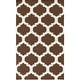 preview thumbnail 28 of 32, Hand-Woven Esme Moroccan Trellis Reversible Flatweave Wool Rug - 4' x 6' Brown