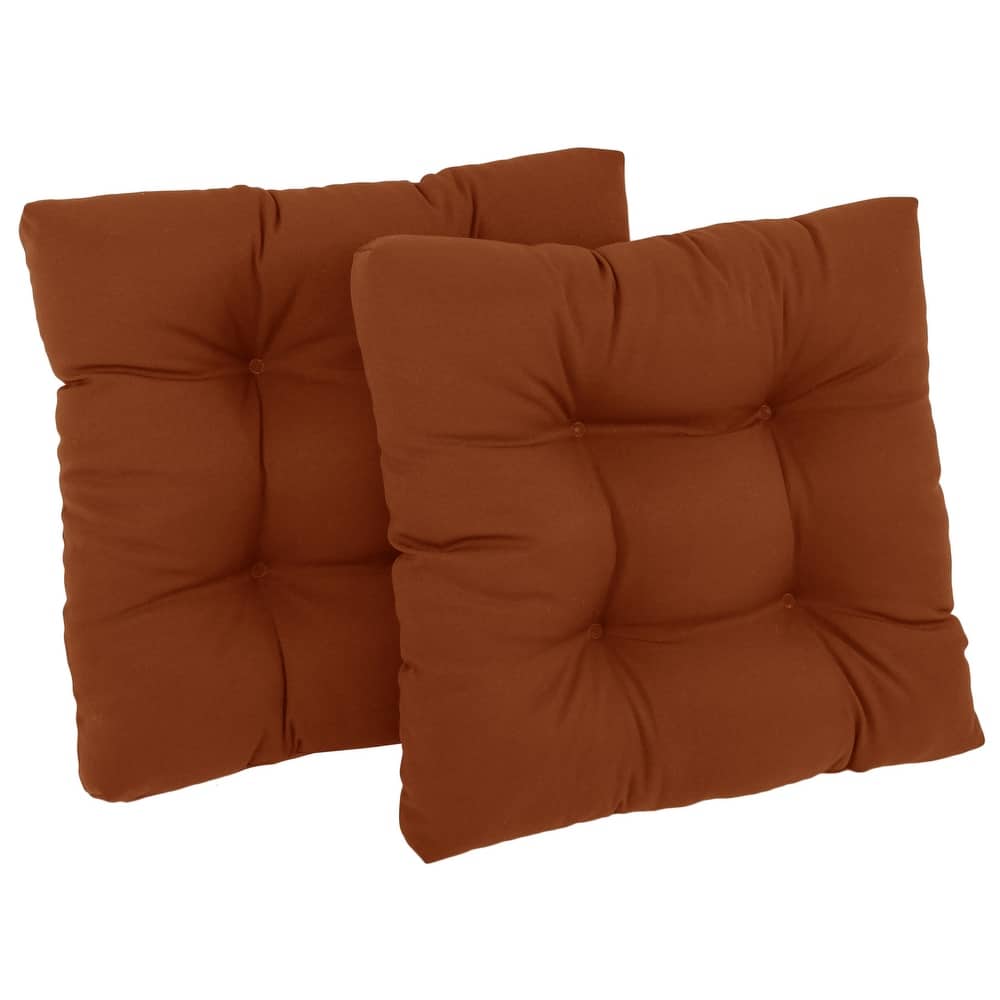 19-inch Twill Square Chair Cushion (Set of 1, 2, or 4) - 19" x 19"