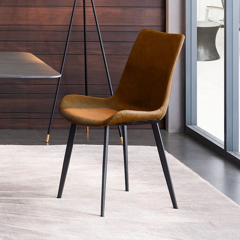 Modern Uphostered PU Leather Dining Chair (Set of 2)