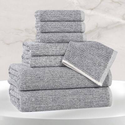 Superior Destin Viscose Cotton Blend 8 Piece Towel Set