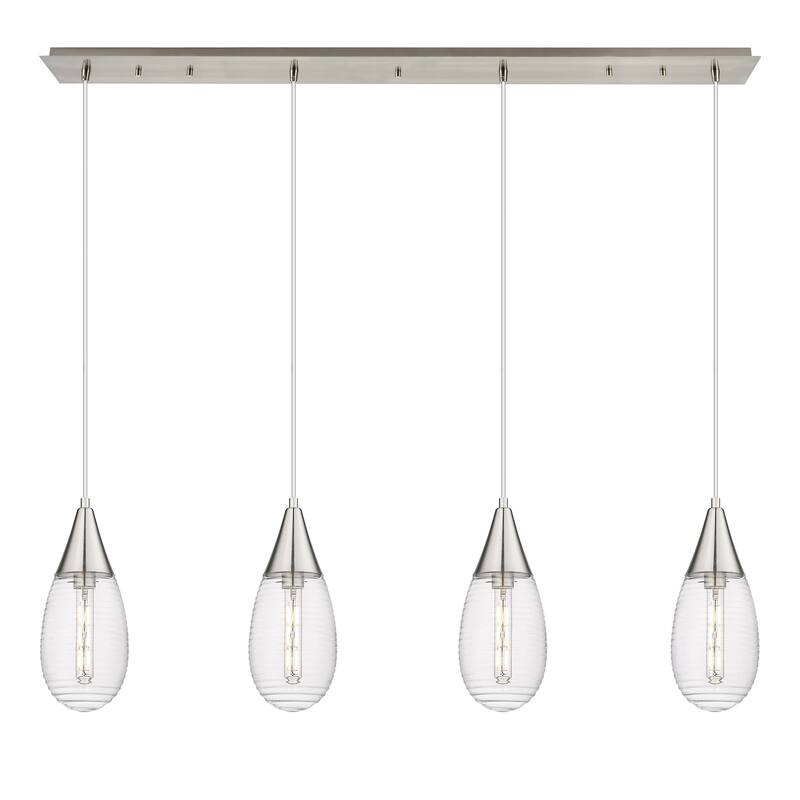 Innovations Lighting Malone - 4 Light 6" Cord Hung Linear Pendant.