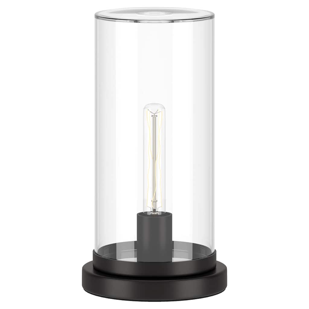 Perabo 13" Tall Uplight Table Lamp with Glass Shade - 13" Tall