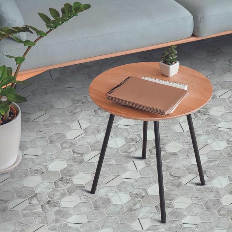 Eterna Hex 2x2 Glass Hexagon Mosaic Tile - Floor, Wall, Backsplash