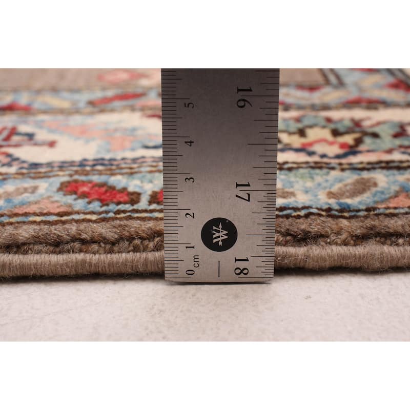 ECARPETGALLERY Hand-knotted Uzbek Ghazni Taupe Wool Rug - 2'8 x 9'7