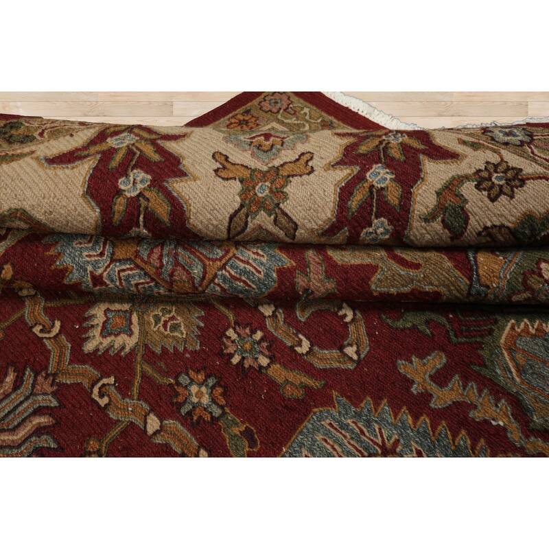 9'2''x11'11'' Hand Knotted Wool Rust Soumak Nourison Reversible Rug - 9' 2'' x 11' 11''