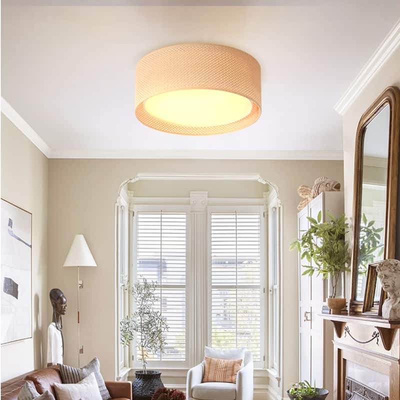 WINGBO 16 inch 3-Light and 20 inch 5-Light Flush Mount Light