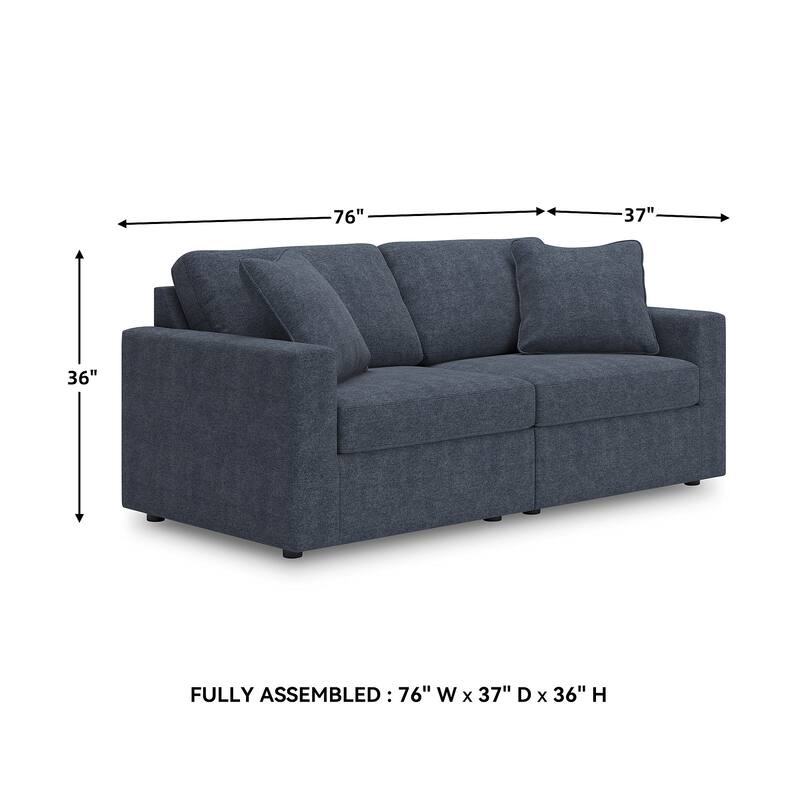 Signature Design by Ashley Modmax 2-Piece Loveseat - 76" W x 37" D x 36" H