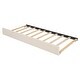 preview thumbnail 19 of 36, Eye-catching Design Teddy Fleece Upholstered Platform Bed with Trundle, LED Light, Twin Size