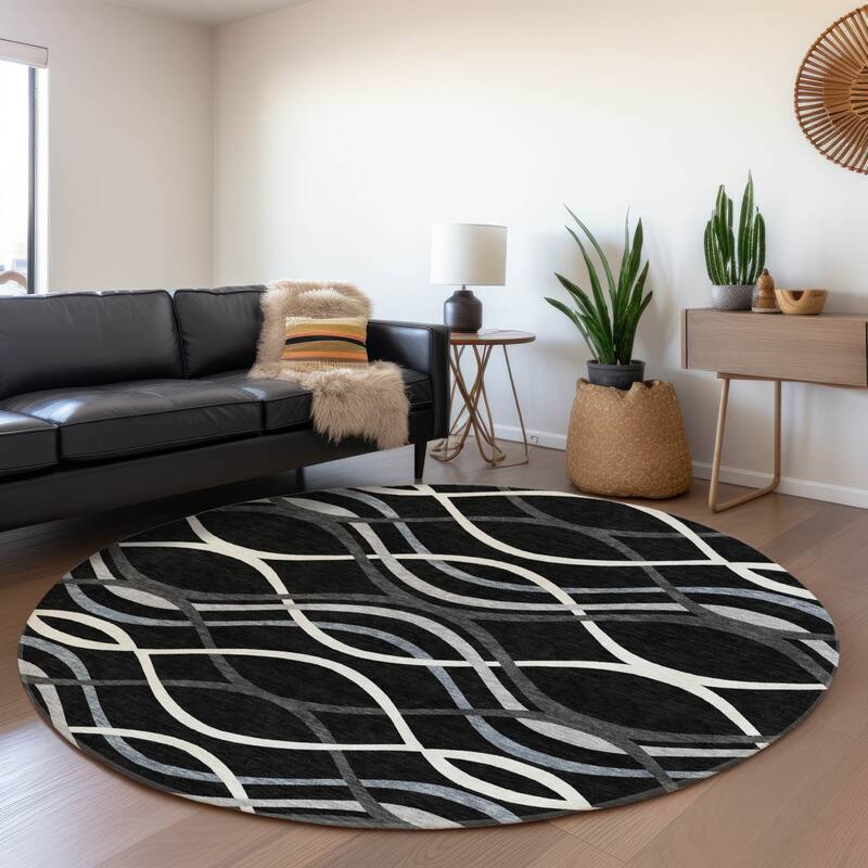 Machine Washable Indoor/ Outdoor Chantille Contempo Deco Rug