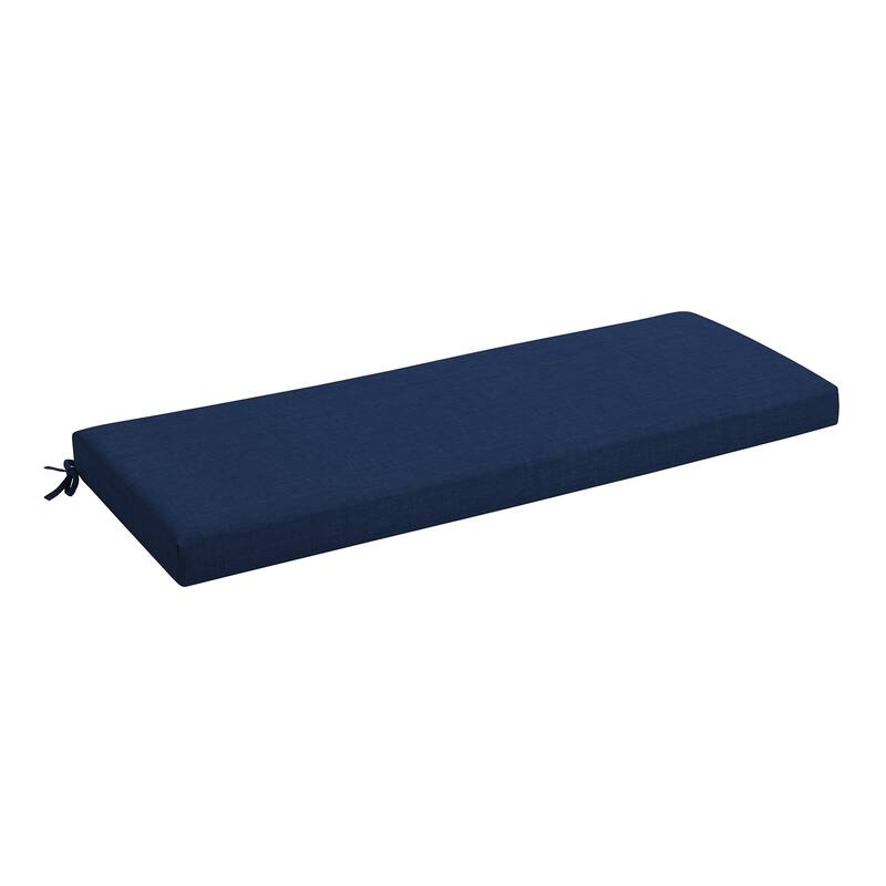 ARDEN Foam Outdoor Bench Cushion, 48 x 18 - Sapphire Blue Leala