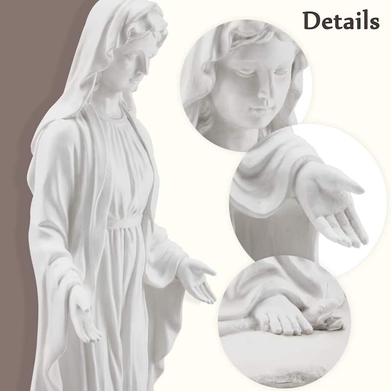 Outdoor Religious Sculpture, Garden Decor, Waterproof Sculpture, Suitable for Courtyard, Front porch, Patio