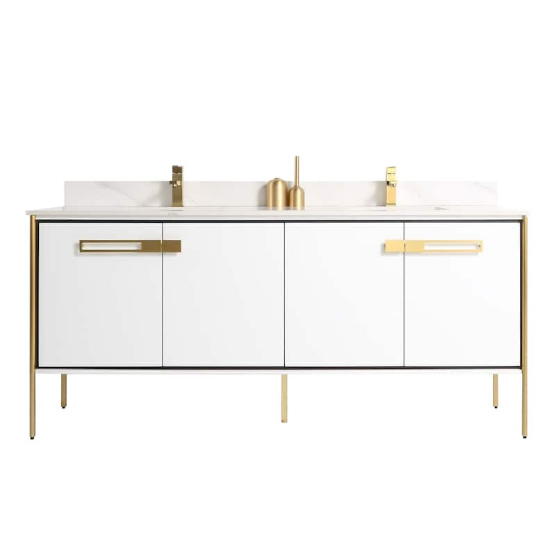 Fine Fixtures Oakville Bathroom Vanity with White Ceramic Sink