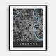 Cologne North Rhine Westphalia Germany Maps City Art Print/Poster - Bed ...