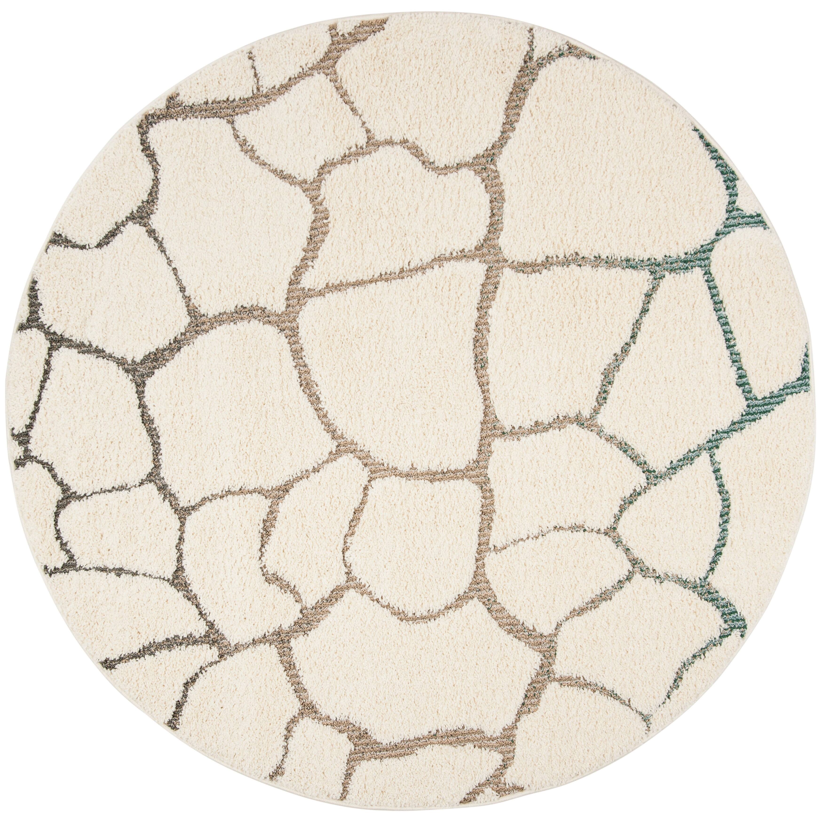 SAFAVIEH Santorini Shag Tjabbe Abstract 1.2inch Thick Rug On Sale