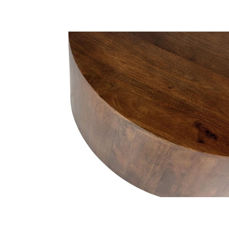 Carolina Chair & Table Tamia 42" Round Wooden Coffee Table - Elm