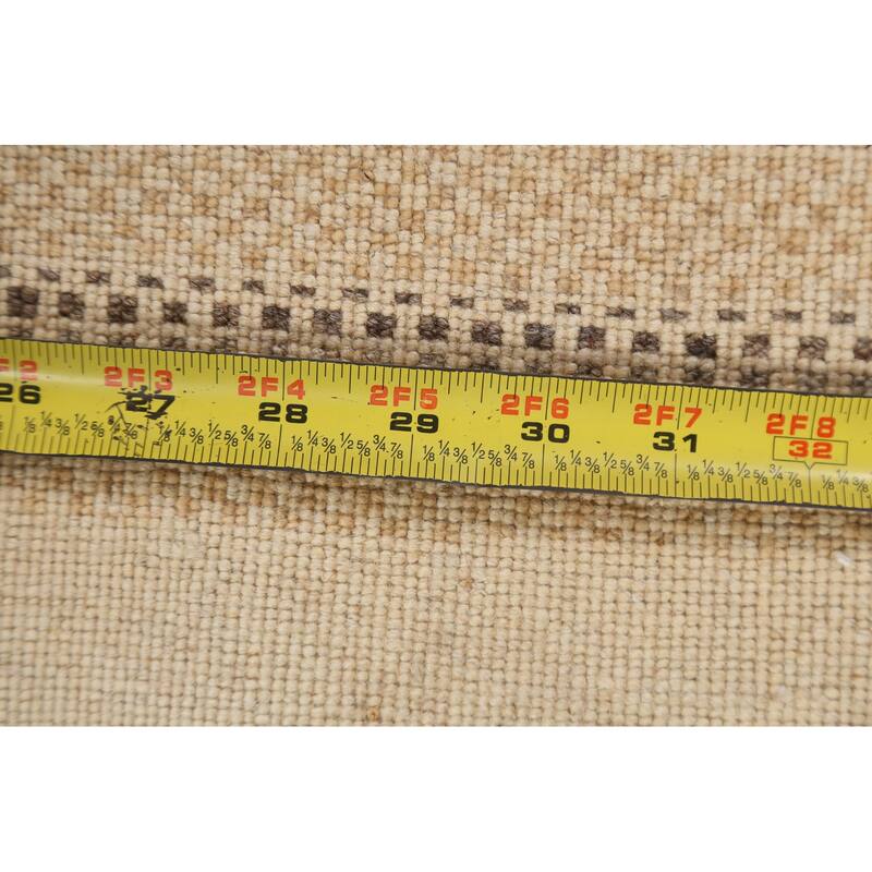 Geometric Striped Oriental Gabbeh Kashkoli Area Rug Wool Hand-knotted - 2'7" x 4'1"