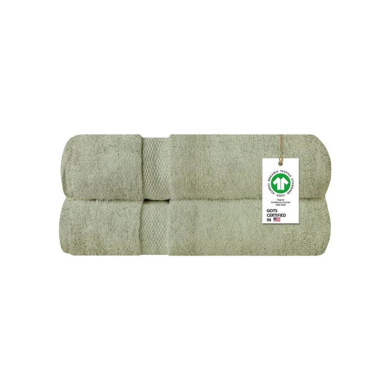Delara Organic Cotton Feather Touch Quick Dry 650 GSM Bath Sheet, 36"X70"