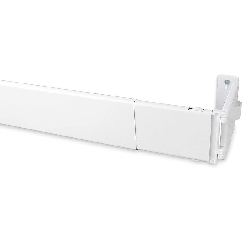Wide Pocket Curtain Rod 84-156 Inch, Extra-Long Heavy-Duty Design for Large Windows and Thick Rod Pocket Drapery - 156