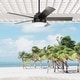 preview thumbnail 1 of 13, Hunter 52" Seawall Outdoor Ceiling Fan with LED Light Kit, Wall Control - Wet Rated! Noble Bronze