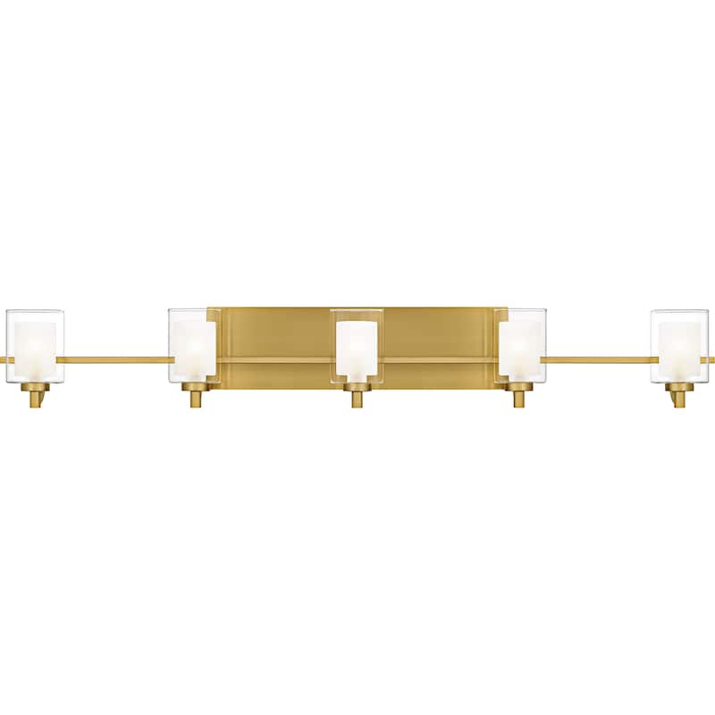 Kolt 5-Light Brushed Gold Bath Light