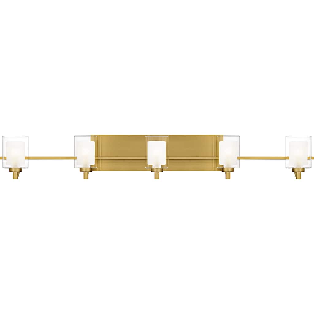 Kolt 5-Light Brushed Gold Bath Light
