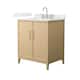 Option White Oak / Giotto Quartz Top / Brushed Nickel