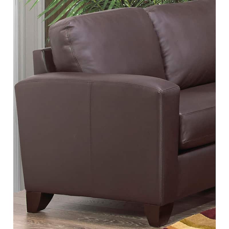 Bryce Italian Top Grain Leather Sofa, Loveseat and Chair Set