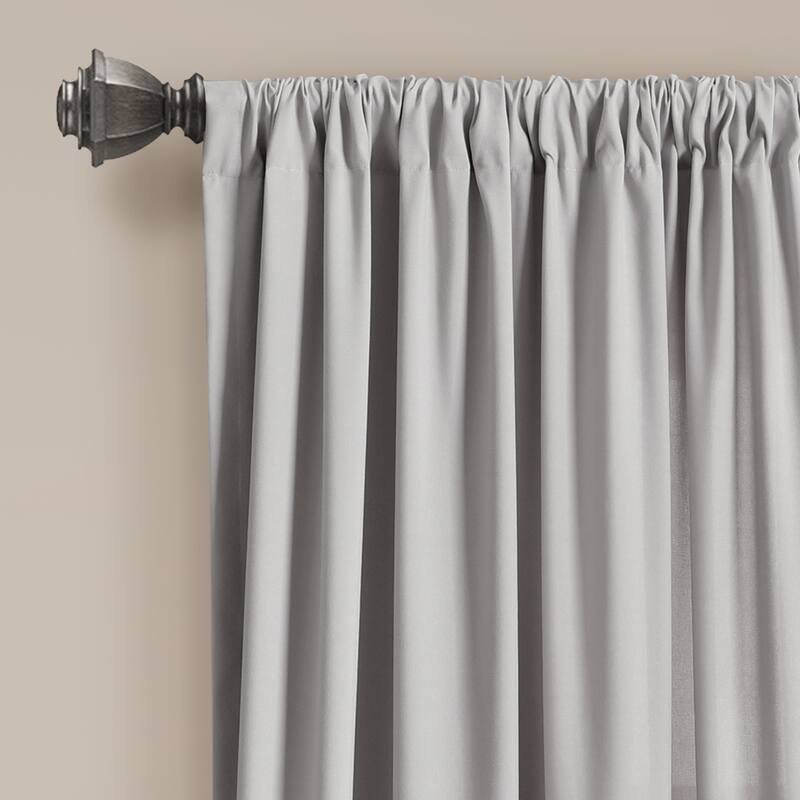 Lush Decor Allison Ruffle Window Curtain Panel Pair