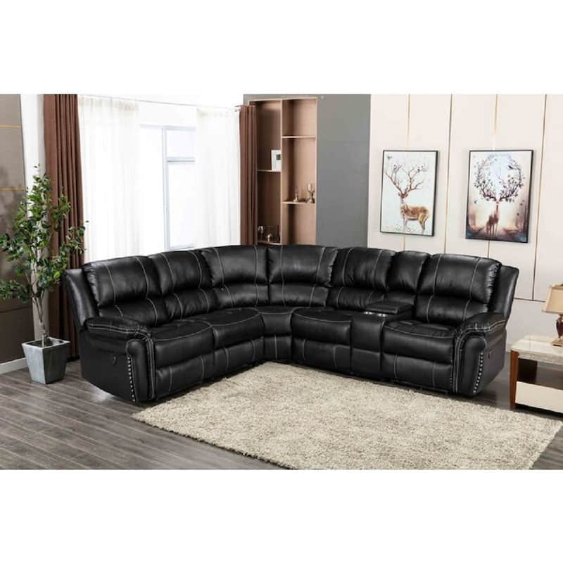 Modern Electric-Powered Reclining Modular Sectional Sofa with USB
