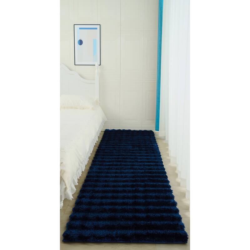 Sunny Collection Hand-woven Modern Grid Solid Color Area Rugs