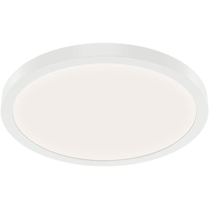 Kichler 53011WH30 Ara 12" Wide LED Flush Mount Drum Ceiling Fixture - White