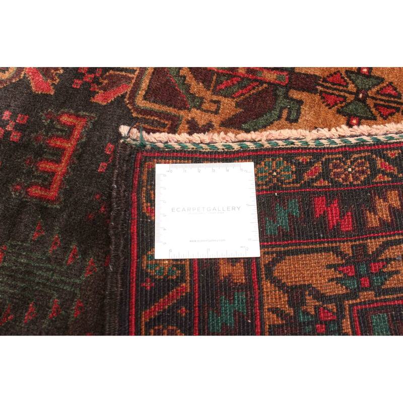 ECARPETGALLERY Hand-knotted Teimani Black Wool Rug - 3'6 x 6'6