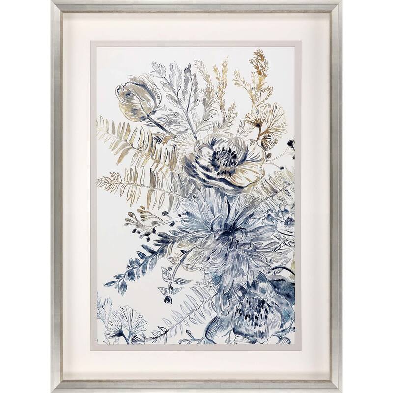 Royal Blue II Framed Art Giclee Under Glass - 47 X 35 X 3