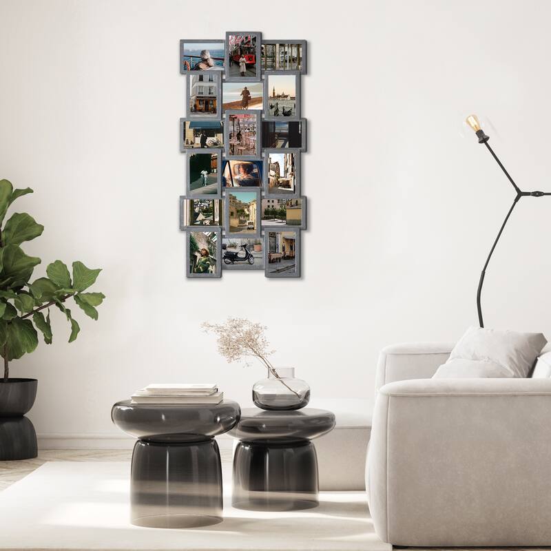 18 Openings Family Photo Frame 4x6 Picture Frame Collage Large for Wall Decor