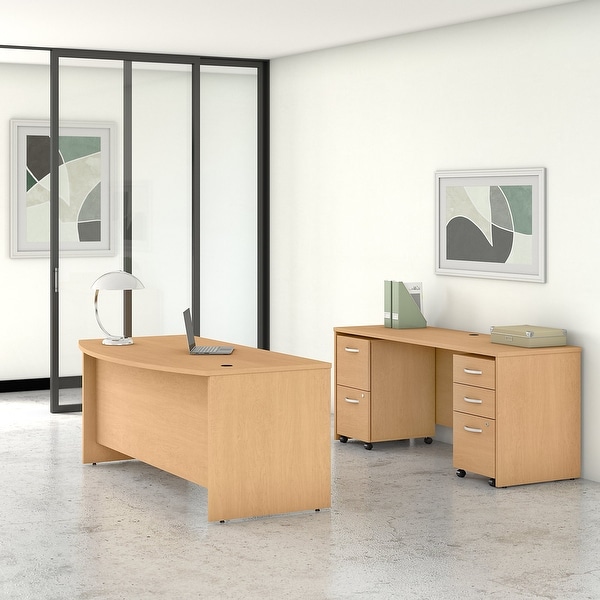 Studio C 72W Desk Set with File Cabinets by Bush Business Furniture. Opens flyout.