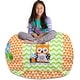 preview thumbnail 140 of 187, Kids Bean Bag Chair Cover Stuffed Animal Storage or Toy Organizer