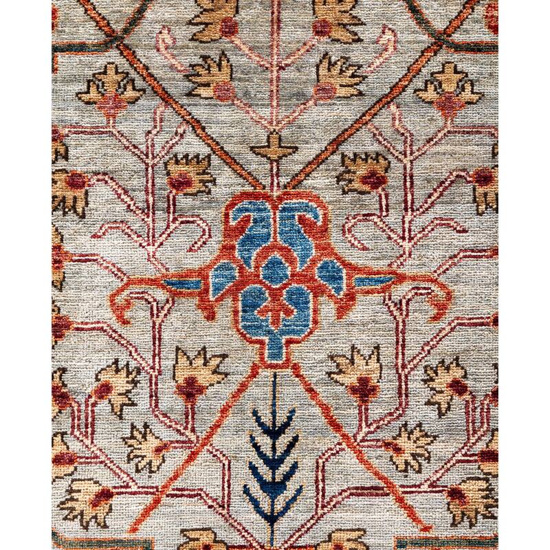 Serapi One-of-a-Kind Hand-Knotted Area Rug - Gray - 8' 0" x 10' 0"