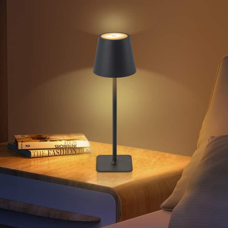 C Cattleya 4-Pack LED Cordless 3CCT Dimmable Portable Table Lamps