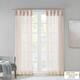 Madison Park Elowen Twisted Tab Voile Sheer Window Pair