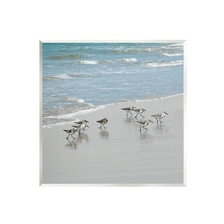 Stupell Sandpipers Flock Sandy Beach Shore Wall Plaque Art by Natalie ...