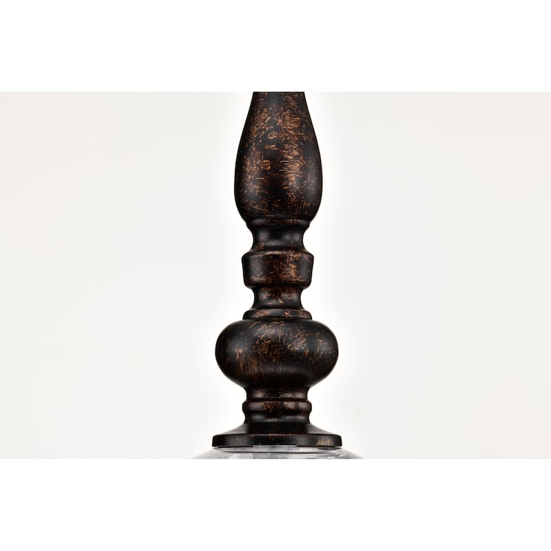 Oil Rubbed Bronze 1-Light Pendant with Glass Bell Jar Shade - Oil Rubbed Bronze