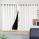 preview thumbnail 22 of 91, Deconovo 100 Percent Blackout with Liner Grommet Curtain (2 Panel) W100 x L108 - Cream