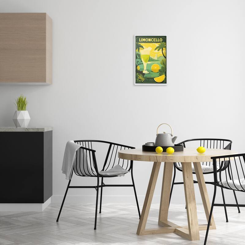Stupell Lemon Cocktail in Tropical Scene Framed Giclee Art Design By Andreas Magnusson