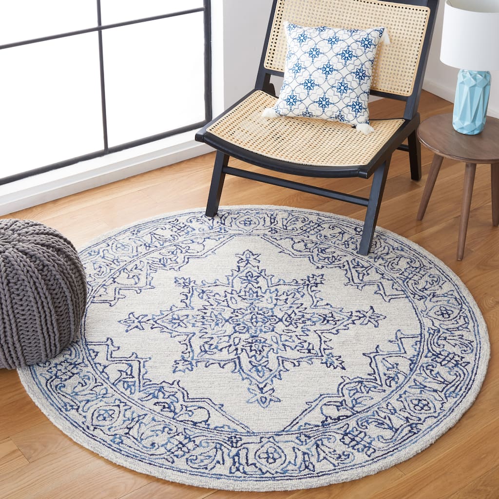 SAFAVIEH Handmade Micro-Loop Riona Modern Wool Rug